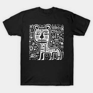 Dog Drawing Doodle T-Shirt